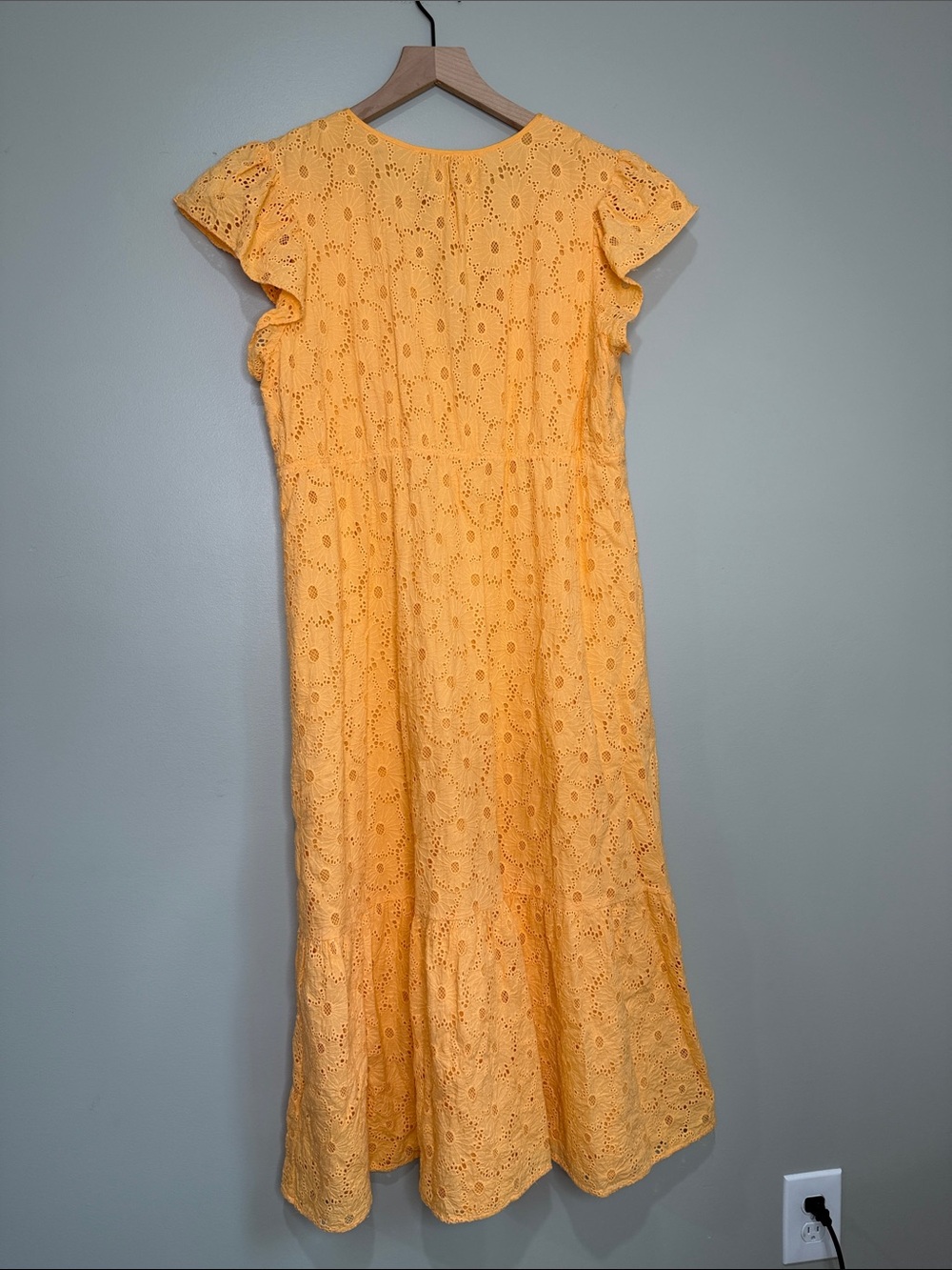 Rails Bright Orange V-Neck Dress with Cut Out XL - Picture 6 of 6